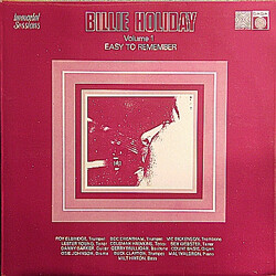 Billie Holiday Billie Holiday Volume 1: Easy To Remember Vinyl LP USED