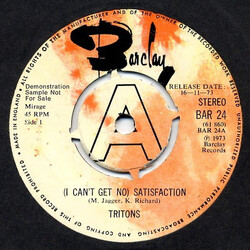 Tritons (I Can't Get No) Satisfaction USED VINYL 7INCH SINGLE PROMO 45 RPM