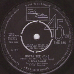 R. Dean Taylor Gotta See Jane USED VINYL 7INCH SINGLE 45 RPM