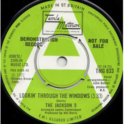 The Jackson 5 Lookin' Through The Windows USED VINYL 7INCH SINGLE PROMO