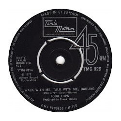 Four Tops Walk With Me, Talk With Me, Darling USED VINYL 7INCH 45 RPM SINGLE