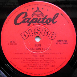 Sun (7) Radiation Level USED VINYL 12INCH 33 S RPM STEREO