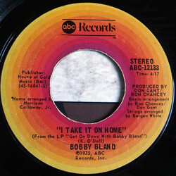 Bobby Bland I Take It On Home / You've Never Been This Far Before USED VINYL 7INCH SINGLE 45 RPM
