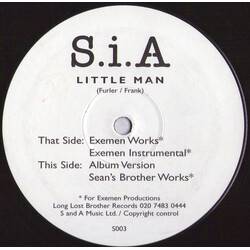 Sia Little Man USED VINYL 12INCH 33 S RPM