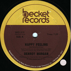 Denroy Morgan Happy Feeling USED VINYL 12INCH SINGLE 33 S RPM