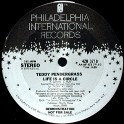 Teddy Pendergrass Life Is A Circle USED VINYL 12INCH 33 S RPM PROMO