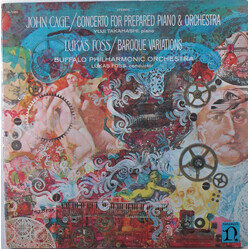 John Cage / Lukas Foss / Yuji Takahashi Concerto For Prepared Piano & Orchestra / Baroque Variations Vinyl LP USED