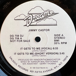 Jimmy Castor It Gets To Me USED VINYL 12INCH 33 S RPM SINGLE PROMO STEREO