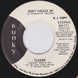 Flavor (2) Don't Freeze Up USED VINYL 7INCH 45 RPM PROMO