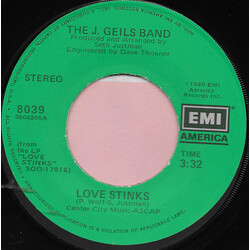 The J. Geils Band Love Stinks USED VINYL 7INCH 45 RPM SINGLE STEREO