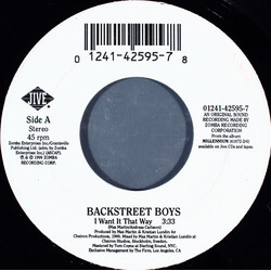 Backstreet Boys I Want It That Way USED VINYL 7INCH 45 RPM SINGLE STEREO