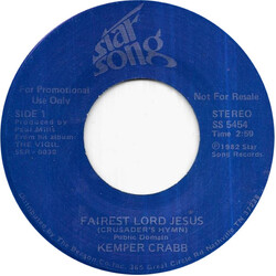 Kemper Crabb Fairest Lord Jesus USED VINYL 7INCH 45 RPM PROMO