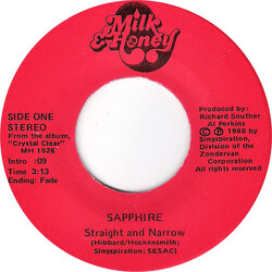 Sapphire (16) Straight And Narrow USED VINYL 7INCH 45 RPM STEREO MONO