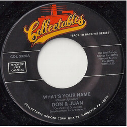 Don & Juan / Jodie Sands What's Your Name / With All My Heart Vinyl 7" USED