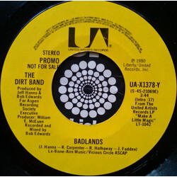 The Dirt Band Badlands USED VINYL 7INCH SINGLE 45 RPM PROMO