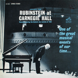Arthur Rubinstein Highlights From Rubinstein At Carnegie Hall Vinyl LP USED