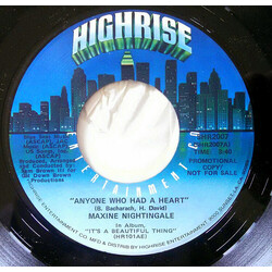 Maxine Nightingale Anyone Who Had A Heart Vinyl 7" USED