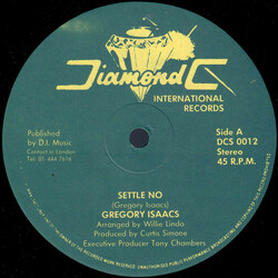 Gregory Isaacs Settle No Vinyl 12" USED