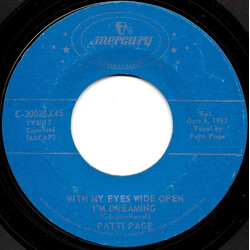 Patti Page The Tennessee Waltz / With My Eyes Wide Open I'm Dreaming USED VINYL 7INCH 45 RPM REISSUE