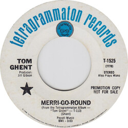 Tom Ghent Merri-Go-Round / Pack My Things USED VINYL 7INCH 45 RPM PROMO STEREO