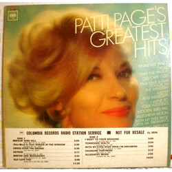 Patti Page Greatest Hits Vinyl LP USED