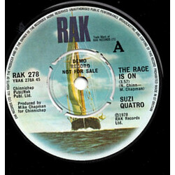 Suzi Quatro The Race Is On USED VINYL 7INCH 45 RPM SINGLE PROMO
