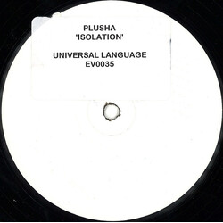 Pulusha Isolation USED VINYL 12INCH PROMO WHITE LABEL