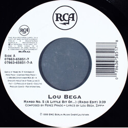 Lou Bega Mambo No. 5 (A Little Bit Of...) VINYL 7" USED