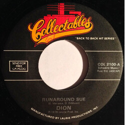 Dion (3) / Dion & The Belmonts Runaround Sue / I Wonder Why USED VINYL 7INCH 45 RPM REISSUE