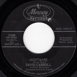 David Carroll & His Orchestra Nightmare USED VINYL 7INCH 45 RPM