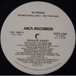 Klymaxx Private Party VINYL 12" USED