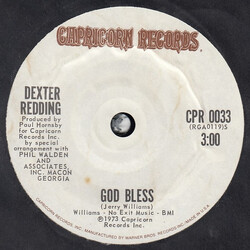 Dexter Redding God Bless / Love Is Bigger Than Baseball USED VINYL 7INCH SINGLE 45 RPM