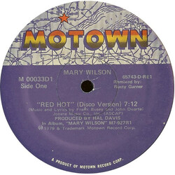 Mary Wilson Red Hot / Midnight Dancer USED VINYL 12INCH 33 S RPM