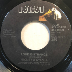Mickey & Sylvia Love Is Strange Vinyl 7" USED