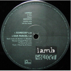Lamb Gorecki USED VINYL 12INCH PROMO