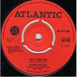 Esther Phillips And I Love Him USED VINYL 7INCH 45 RPM REISSUE