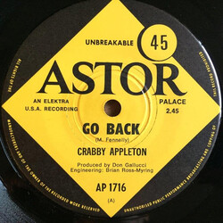 Crabby Appleton Go Back USED VINYL 7INCH 45 RPM SINGLE