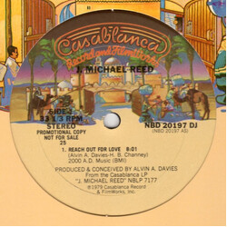 James Michael Reed Reach Out For Love USED VINYL 12INCH 33 S RPM SINGLE PROMO