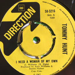 Tommy Hunt I Need A Woman Of My Own USED VINYL 7INCH 45 RPM