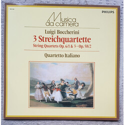 Luigi Boccherini / Quartetto Italiano 3 Streichquartette = String Quartets, Op.6/1 & 3 - Op.58/2 Vinyl LP USED