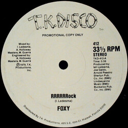 Foxy RRRRRRock / Devil Boogie USED VINYL 12INCH 33 S RPM PROMO