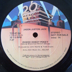 Jason Juston Jade (Disco) Hokey Pokey VINYL 12" USED