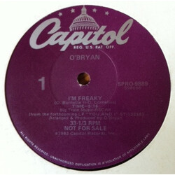 O'Bryan I'm Freaky USED VINYL 12INCH PROMO