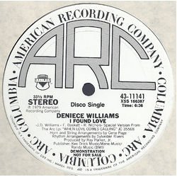 Deniece Williams I Found Love / Are You Thinking? Vinyl 12" USED