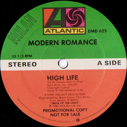 Modern Romance High Life USED VINYL 12INCH 33 S RPM PROMO