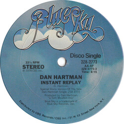 Dan Hartman Instant Replay USED VINYL 12INCH 33 S RPM SINGLE