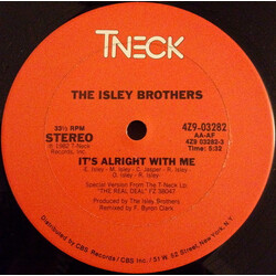 The Isley Brothers It's Alright With Me VINYL 12" USED