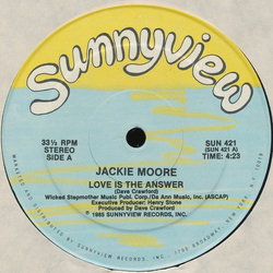 Jackie Moore Love Is The Answer Vinyl 12" USED