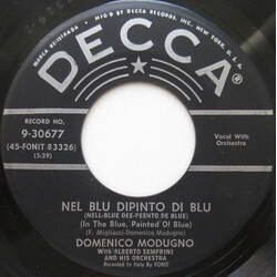Domenico Modugno Nel Blu Dipinto Di Blu (In The Blue, Painted Of Blue) USED VINYL 7INCH 45 RPM SINGLE