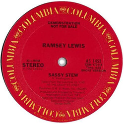 Ramsey Lewis Sassy Stew USED VINYL 12INCH SINGLE 33 S RPM PROMO